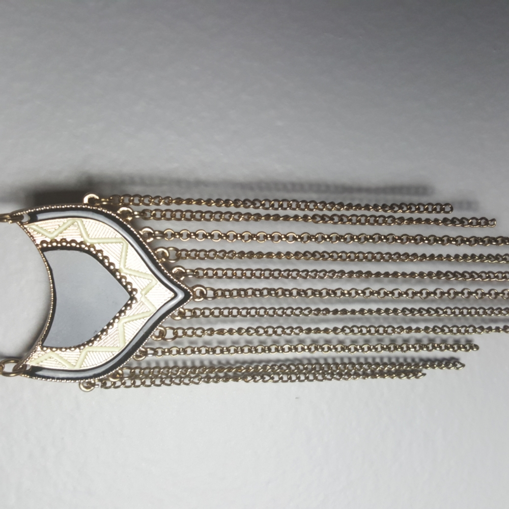Necklace with 30" chain.